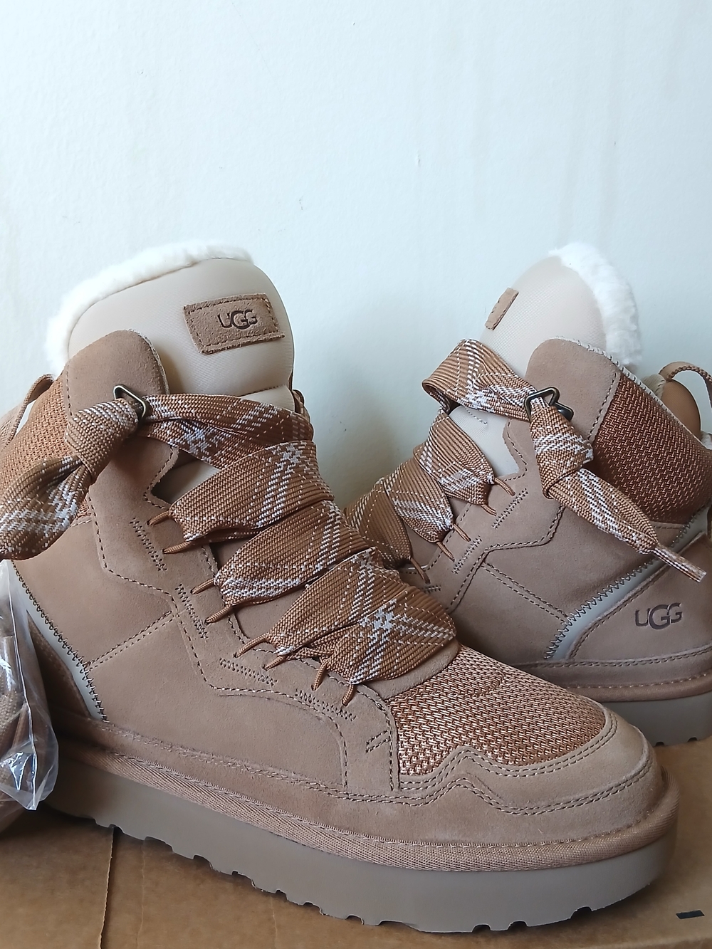 UGG Highmel Women's Tan Shearling Lined Hiker Boots